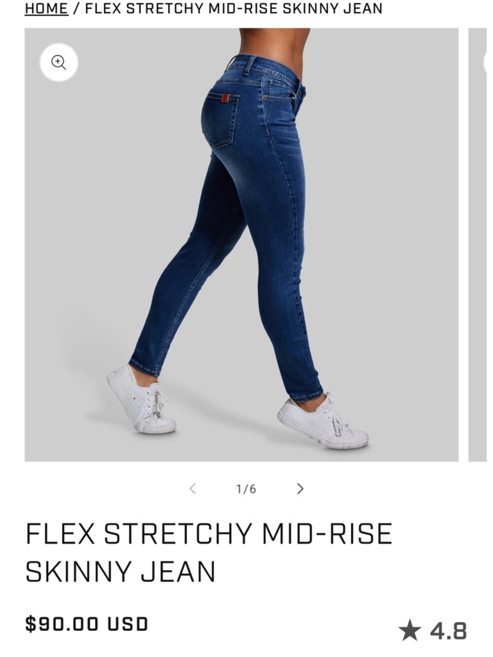Born Primitive Dark Blue Skinny Mid-Rise Jeans
